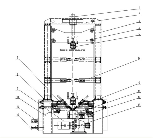Enderezadora y soldadora automática del haz del CNC H / I / T con la columna