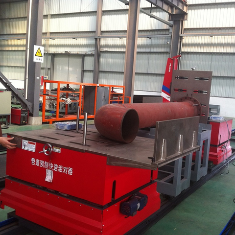 Máquina de montaje de tuberías multifunción fácil de usar y resistente para plantas de energía de acero al carbono
