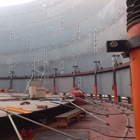 potente y rentable sistema de elevación del tanque para el tanque de aceite