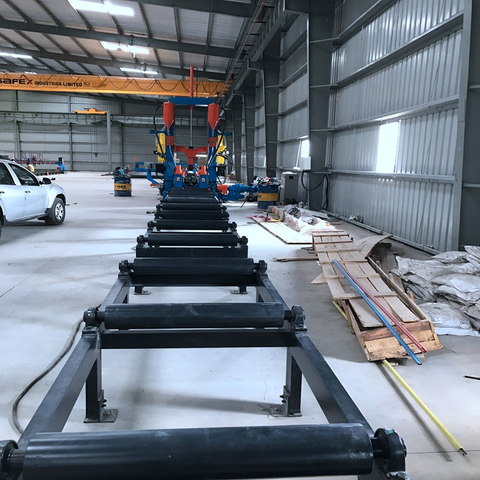 Máquina económica para enderezar y ensamblar vigas en T con certificado CE