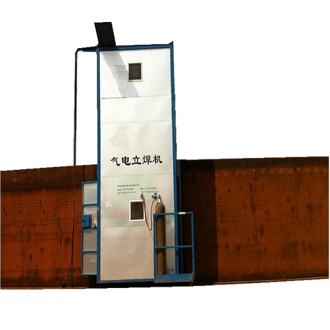 Soldadora vertical automática industrial para acero al carbono