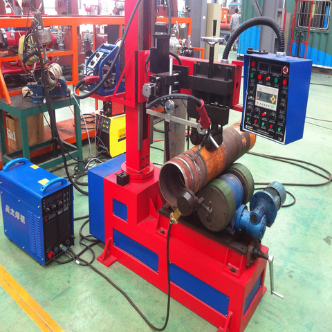 Máquina automática de soldadura de costura de tubería MIG de alta calidad para planta de gas