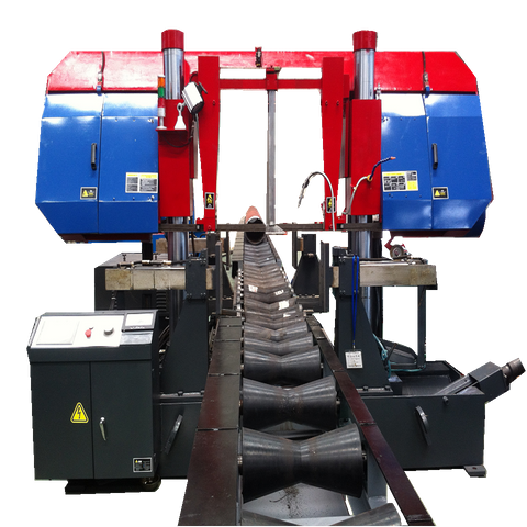 cortadora de sierra de cinta de tubo CNC grande para solución de fabricación de carretes de tubería