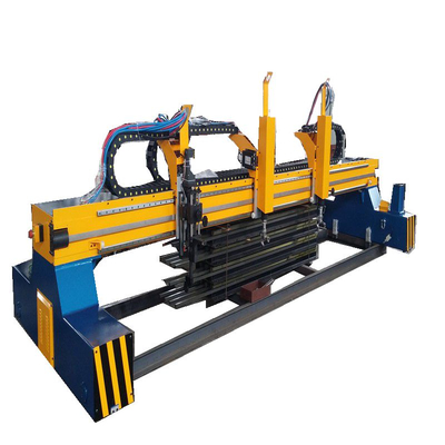 Máquina cortadora de llama y plasma con haz de pórtico grande en H con estructura estable y tira de oxicombustible