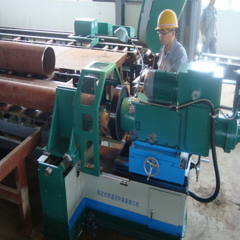 Máquina biseladora de extremos de tubos CNC fácil de usar y resistente para centrales eléctricas de acero al carbono