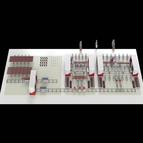 Solución automática de fabricación de carretes de tubería tipo contenedor para plantas de energía de acero al carbono