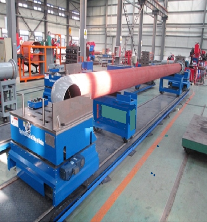Máquina de montaje de tuberías multifunción tipo lecho de rodillos de alta velocidad para tubería de acero criogénica