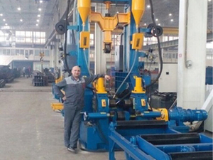 Estación de trabajo combinada de vigas en H para soldar y enderezar ensamblajes