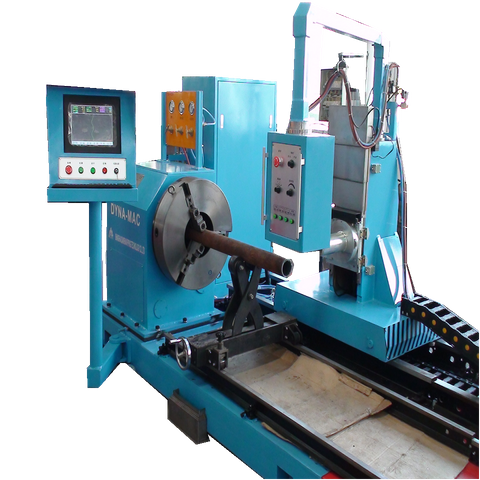 Cortadora de tubos de plasma y llama de 5 ejes fácil de usar y resistente para plantas de energía de acero al carbono